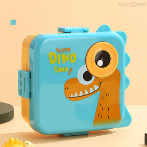 1600ML Fiambrera Infantil Cuadrada De Doble Compartimento Con Cuchara, Calentable (Personalizado)
