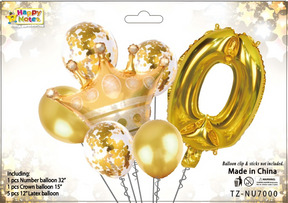 Corona metálica decorativa para cumpleaños infantil Holybook