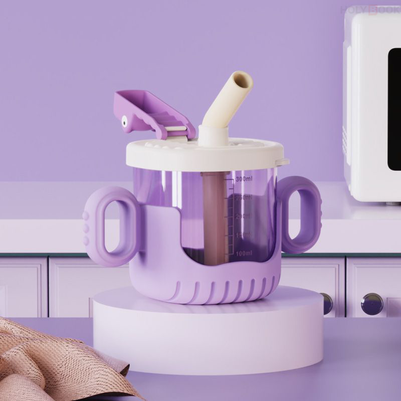 300ML Vaso Entrenador Antiderrames Bebe Sílice Anti-caída（Mayoreo）