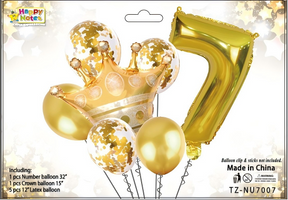 Corona metálica decorativa para cumpleaños infantil Holybook