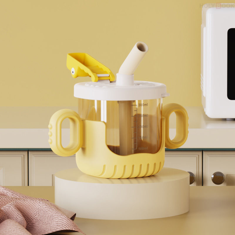 300ML Vaso Entrenador Antiderrames Bebe Sílice Anti-caída（Mayoreo）