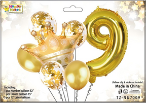 Corona metálica decorativa para cumpleaños infantil Holybook