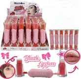 Blush Líquido + Brillo Labial 2 en 1 – 6 Tonos Naturales 