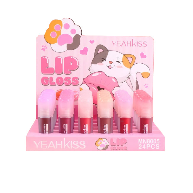 Brillo Labial Efecto Agua – 6 Tonos Hidratantes