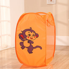 Cesto de lavandería para niños con forma de gato y conejo, ideal para el hogar