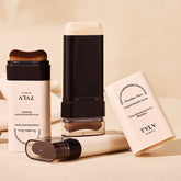 Base en barra con brocha – Corrector y maquillaje 2 en 1 – Larga duración, resistente al agua – 5 tonos （Mayoreo）