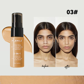 Base de maquillaje líquida de larga duración – Resistente al agua y sudor – 6 tonos（Mayoreo）
