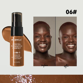 Base de maquillaje líquida de larga duración – Resistente al agua y sudor – 6 tonos（Mayoreo）