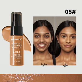 Base de maquillaje líquida de larga duración – Resistente al agua y sudor – 6 tonos（Mayoreo）