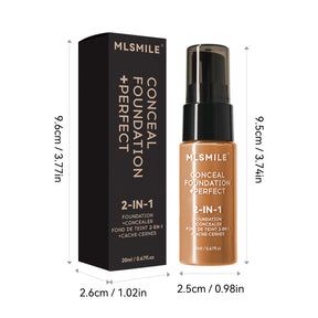 Base de maquillaje líquida de larga duración – Resistente al agua y sudor – 6 tonos（Mayoreo）