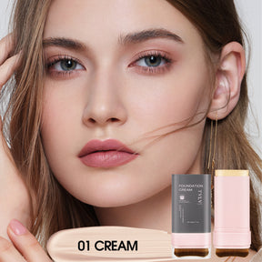 Base en barra con brocha – Corrector y maquillaje 2 en 1 – Larga duración, resistente al agua – 5 tonos（Mayoreo）