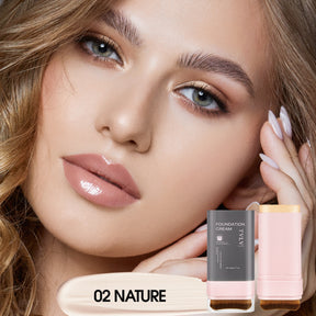 Base en barra con brocha – Corrector y maquillaje 2 en 1 – Larga duración, resistente al agua – 5 tonos（Mayoreo）