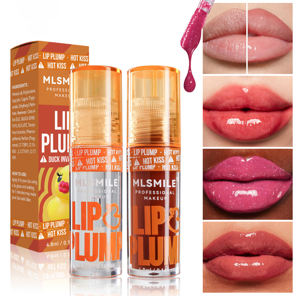 Labiales Voluminizadores en Aceite – 6 tonos brillantes （Mayoreo）