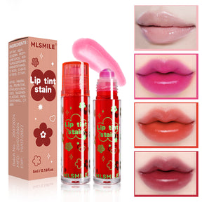 Labial Líquido con Aplicador de Rollo – Tintas para labios efecto tinta & gloss – 8 tonos vibrantes （Mayoreo）