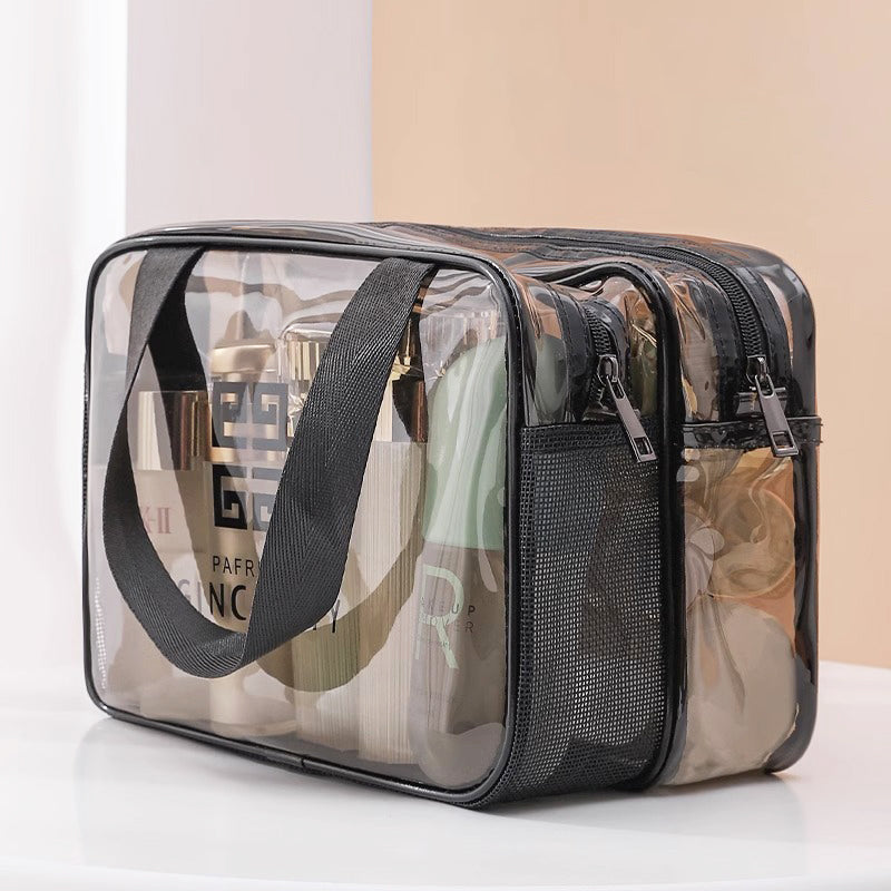 Neceser de viaje doble capa Holybook en color negro – impermeable y gran capacidad