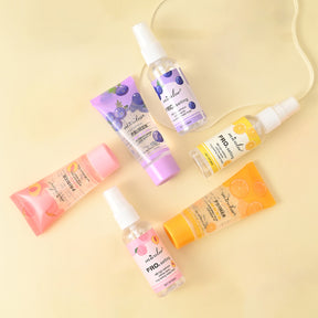 Set Holybook: Primer de Maquillaje + Spray Fijador | 3 Aromas Frutales – Uva, Durazno, Naranja（Mayoreo）