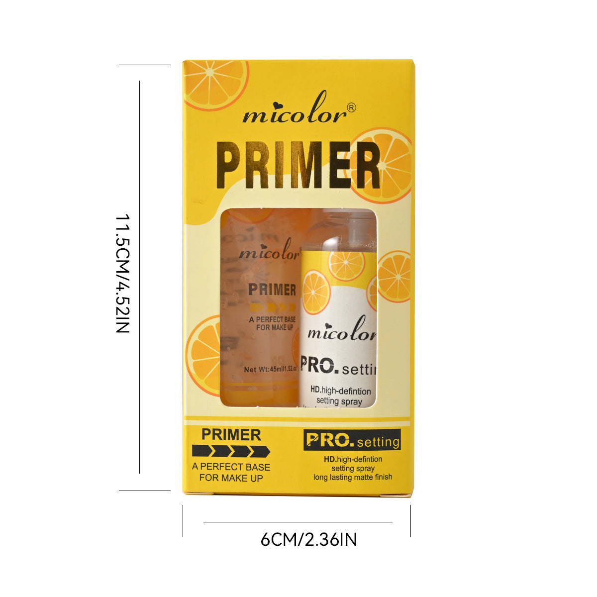 Set Holybook: Primer de Maquillaje + Spray Fijador | 3 Aromas Frutales – Uva, Durazno, Naranja（Mayoreo）