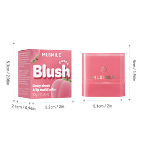 Rubor y Labial 2 en 1 Holybook | 6 Tonos Frutales（Mayoreo）