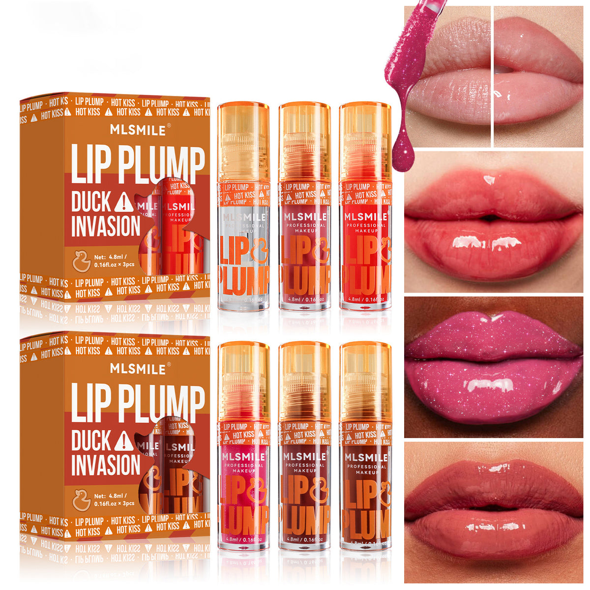 Set de labiales Holybook – Gloss labial y labial líquido efecto volumen （Mayoreo）