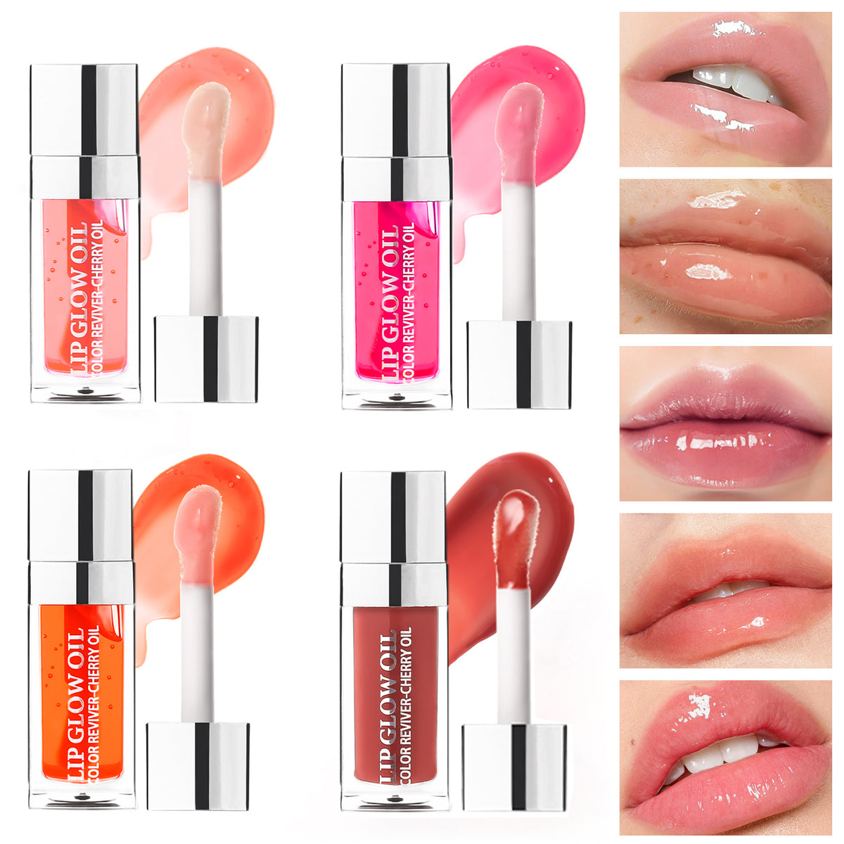 Brillo Labial Holybook – Efecto Cristal con 5 Tonos Naturales（Mayoreo）