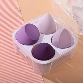 4pcs Esponja cosmética Esponja cosmética seca y húmedaHerramientas de belleza (Envío Inmediato)