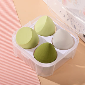 4pcs Esponja cosmética Esponja cosmética seca y húmedaHerramientas de belleza (Envío Inmediato)