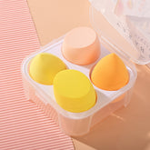 4pcs Esponja cosmética Esponja cosmética seca y húmedaHerramientas de belleza (Envío Inmediato)