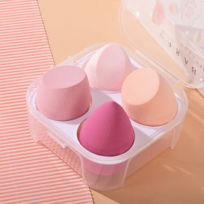 4pcs Esponja cosmética Esponja cosmética seca y húmedaHerramientas de belleza (Envío Inmediato)