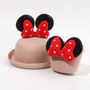 Sombrero De Paja Minnie + Bolso Peque?o (300 Piezas)(Personalización) - HOLY BOOK