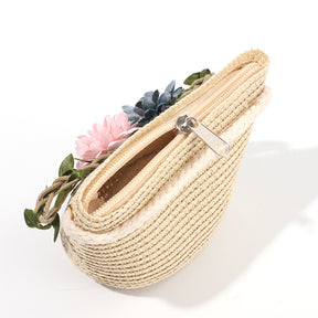 Sombrero De Paja Floral + Bolso Peque?o (300 Piezas)(Personalización) - HOLY BOOK