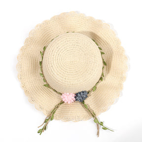 Sombrero De Paja Floral + Bolso Peque?o (300 Piezas)(Personalización) - HOLY BOOK