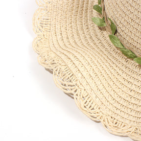Sombrero De Paja Floral + Bolso Peque?o (300 Piezas)(Personalización) - HOLY BOOK