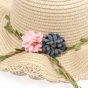 Sombrero De Paja Floral + Bolso Peque?o (300 Piezas)(Personalización) - HOLY BOOK
