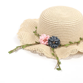 Sombrero De Paja Floral + Bolso Peque?o (300 Piezas)(Personalización) - HOLY BOOK