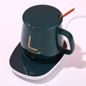 300ml Taza de café con calefacción inteligente con tapa y cuchara (30 Pieces)(Personalización) - HOLY BOOK