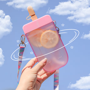 300 ML Botella De Agua De Paleta De Hielo Con Tirantes Ajustables(Personalización) - HOLY BOOK