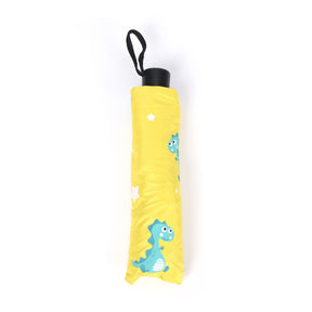 Lindo Paraguas Con Estampado De Dinosaurios Anti-ultravioleta Portátil Sombrilla Manual Plegable Paraguas De Estudiante (Personalizado)
