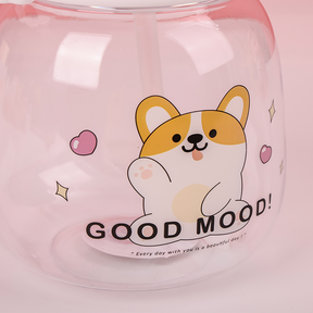 1310ML Botella De Agua Animal De Dibujos Animados Con Bandolera Y Pajita(Personalización) - HOLY BOOK
