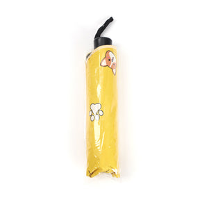 Paraguas Con Estampado De Cachorro Manual Plegable Paraguas De Estudiante Lindo Anti-ultravioleta Portátil Sombrilla (Personalizado)