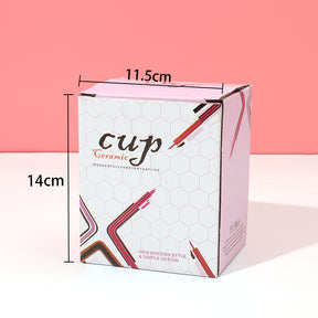 460 ml Taza De Pareja Taza De Agua De Cerámica Con Tapa (Personalizado)