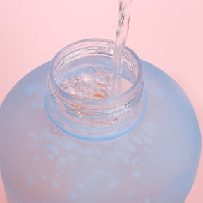 2.2L Botella Deportiva De Gran Capacidad Vaso De Agua De Plástico Degradado Con Asa Taza De Agua Inspiradora Escarchado (Personalizado)