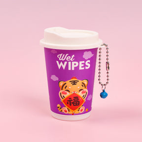 4 latas Toallitas Desmaquillantes En Lata Toallitas Húmedas Tigre De Dibujos Animados Tejido De Bebe 30 Hojas (Personalizado)