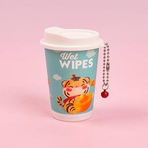 4 latas Toallitas Desmaquillantes En Lata Toallitas Húmedas Tigre De Dibujos Animados Tejido De Bebe 30 Hojas (Personalizado)