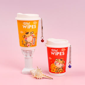 4 latas Toallitas Desmaquillantes En Lata Toallitas Húmedas Tigre De Dibujos Animados Tejido De Bebe 30 Hojas (Personalizado)