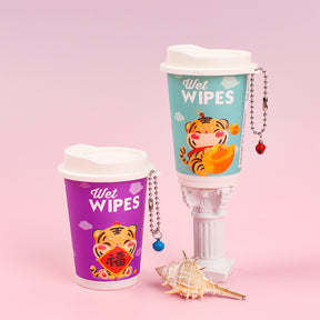 4 latas Toallitas Desmaquillantes En Lata Toallitas Húmedas Tigre De Dibujos Animados Tejido De Bebe 30 Hojas (Personalizado)