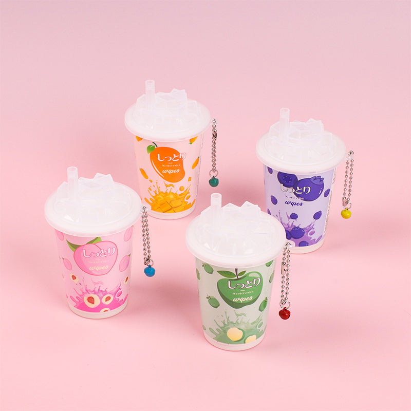 4 latas Toallitas Desmaquillantes En Lata Toallitas Húmedas Serie De Frutas Tejido De Bebe 30 Hojas(Personalizado)