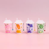4 latas Toallitas Desmaquillantes En Lata Toallitas Húmedas Serie De Frutas Tejido De Bebe 30 Hojas(Personalizado)