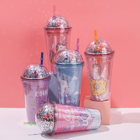 450ML Taza Termo Unicornio Con Pajita(60 Pieces)(Personalización) - HOLY BOOK