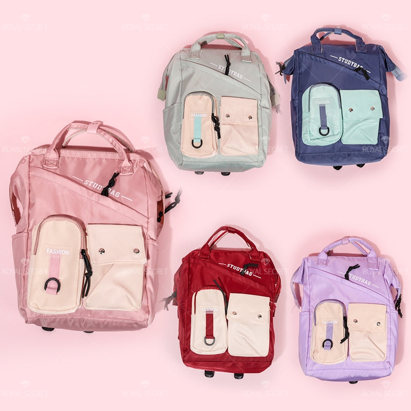 Mochila escolar set de 4 piezas Patchwork mochila (Personalizado)