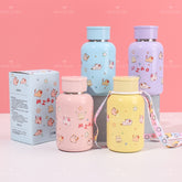 220ML Taza de agua aislada con correa cruzada de acero inoxidable 304 con dise?o de gato lindo de dibujos animados(Personalización) - HOLY BOOK
